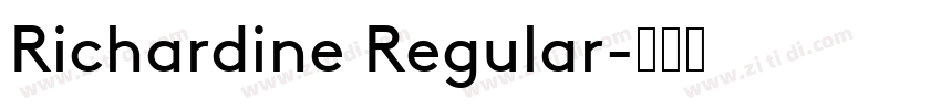 Richardine Regular字体转换